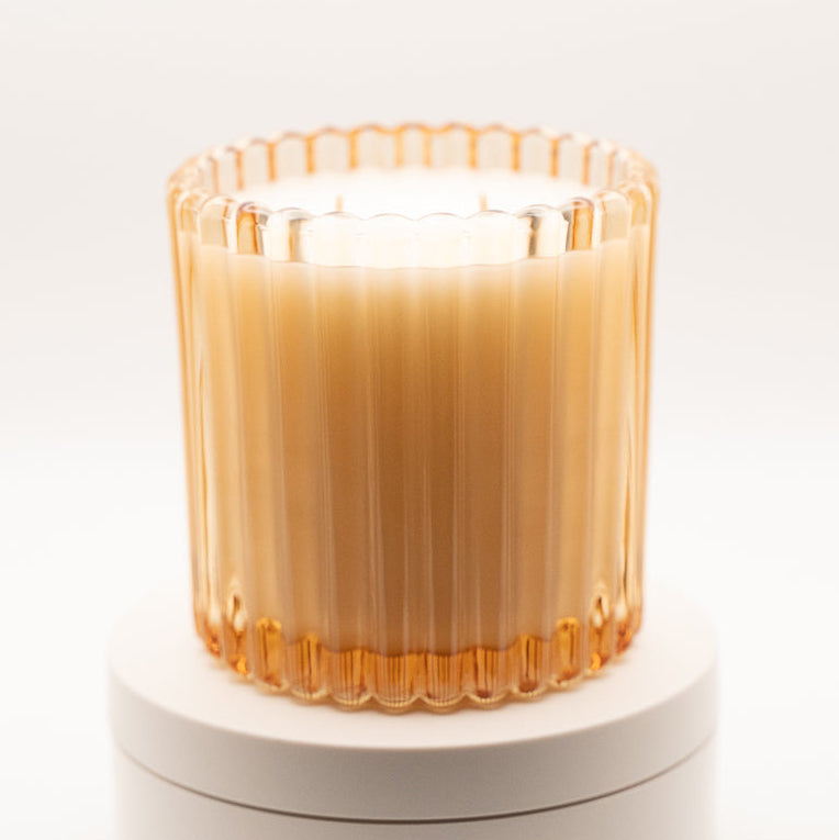 CITRUS WREATH - RIBBED JAR