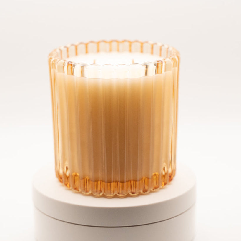 FRASER FIR + PLUM - RIBBED JAR